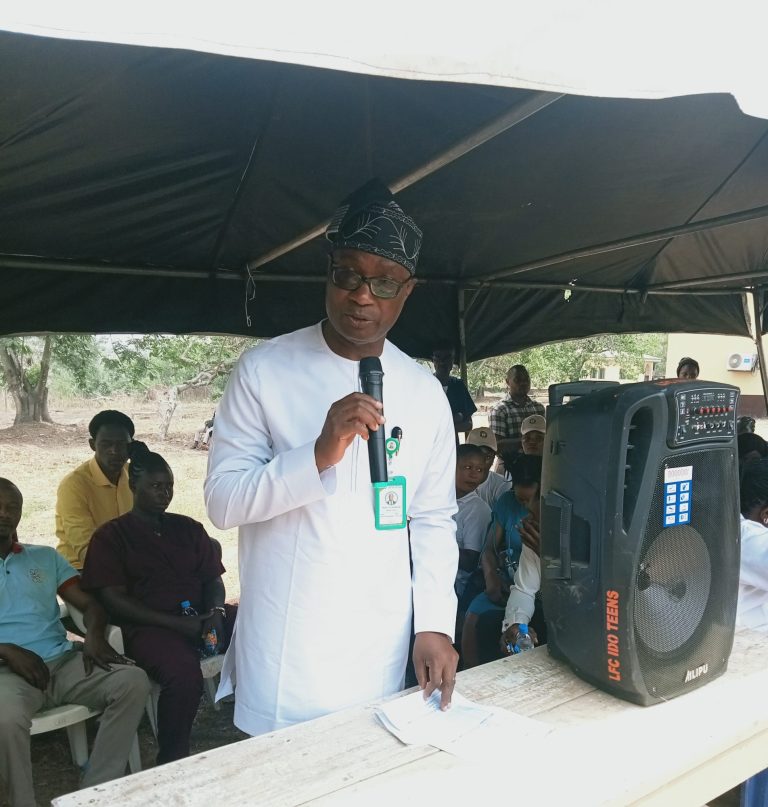 Prof. J.D. Ogunlusi at the Orientation programm