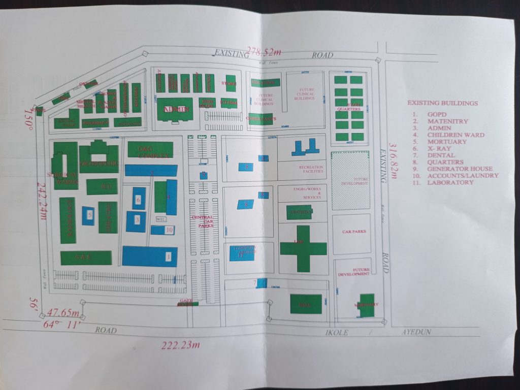 Proposed hospital layout